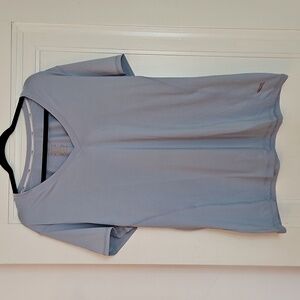 Light Blue-gray Short Sleeve V-Neck Tee, XL, NWT